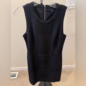 Madewell Black Textured Sleeveless Dress